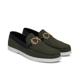 Green Suede Shoe La08