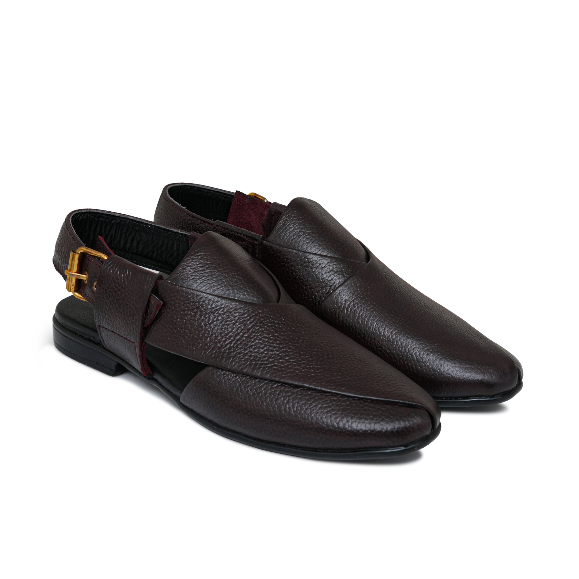 Classic Dark Maroon Folding Sandal Da13