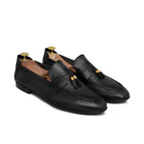 Black Tassel Slip-On Shoe PA74