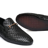 Black Woven Shoes FA05