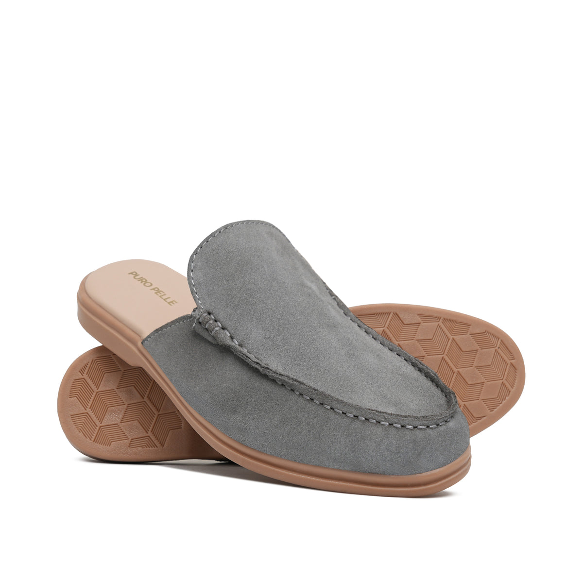 Grey Suede Mule MU01