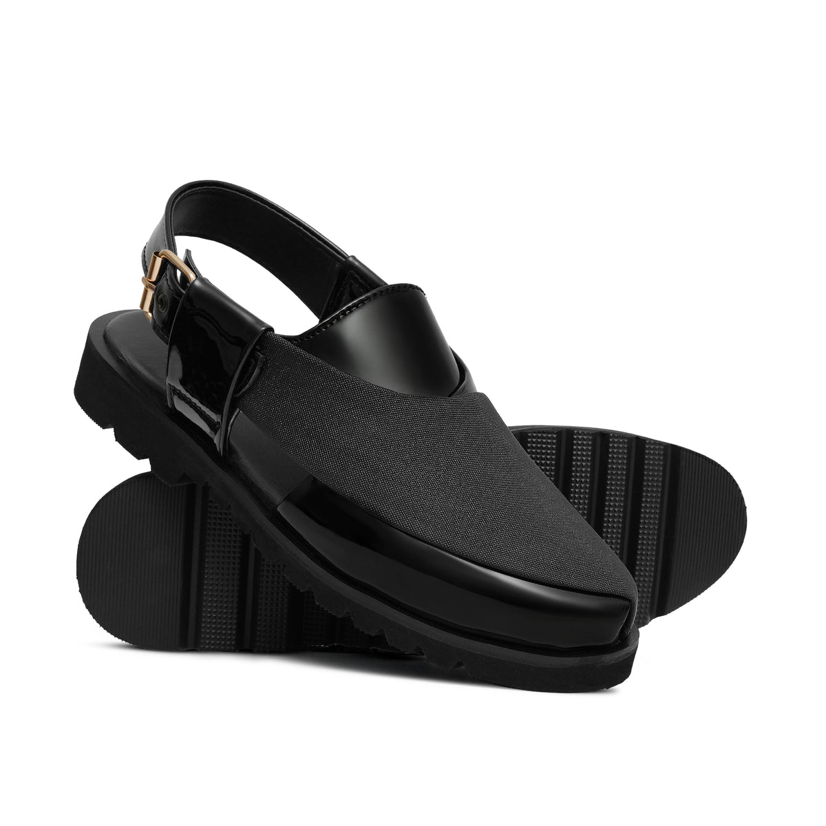 Elegant Black Peshawari Sandal DZ60