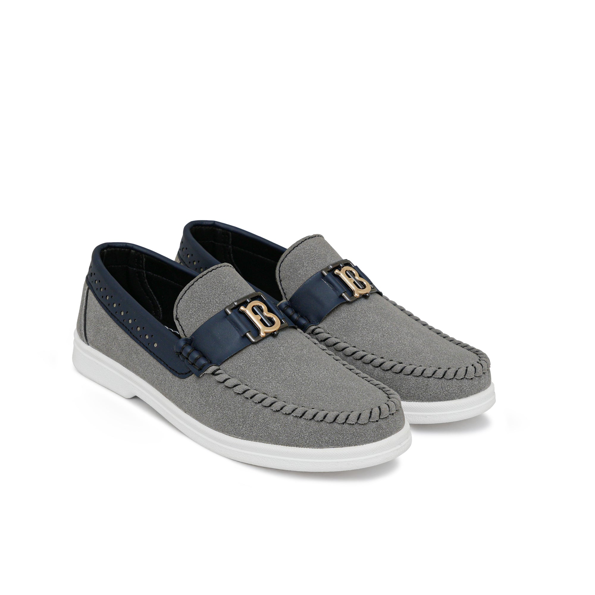 Kids'Grey Suede Shoe Lak01