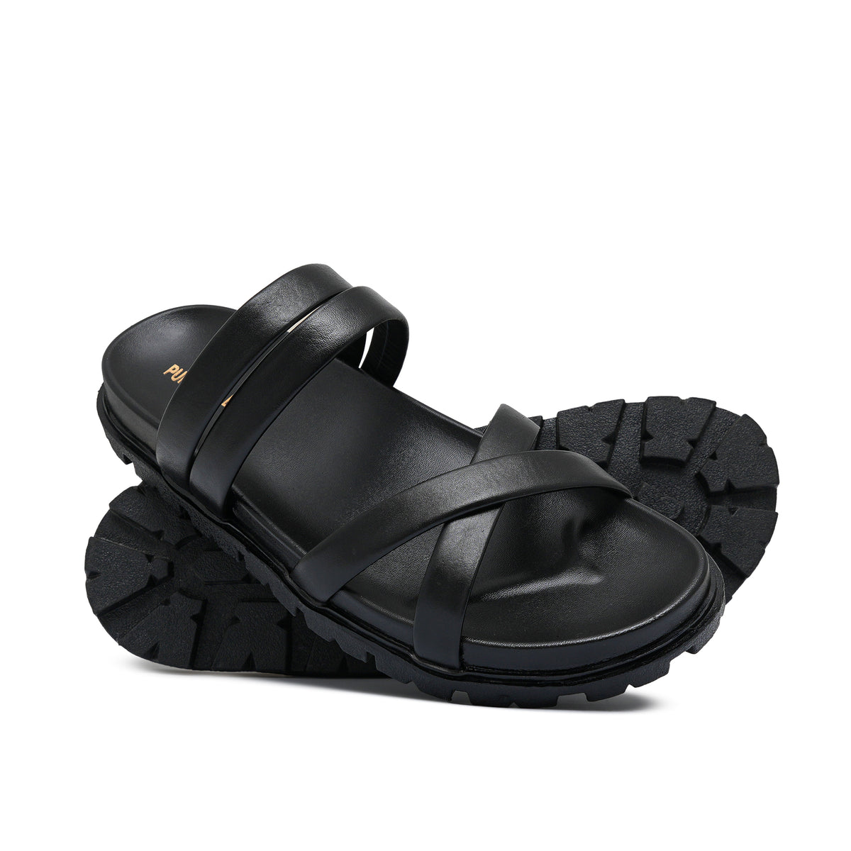 Black Cross Slipper SA130