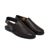 Choco Brown Perforated Sandal DZ64
