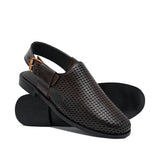 Choco Brown Perforated Sandal DZ64