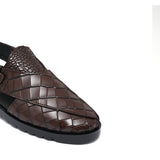 Brown Croc Peshawari Chappal Da32