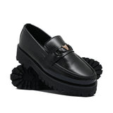 Black High Sole Shoe CU102