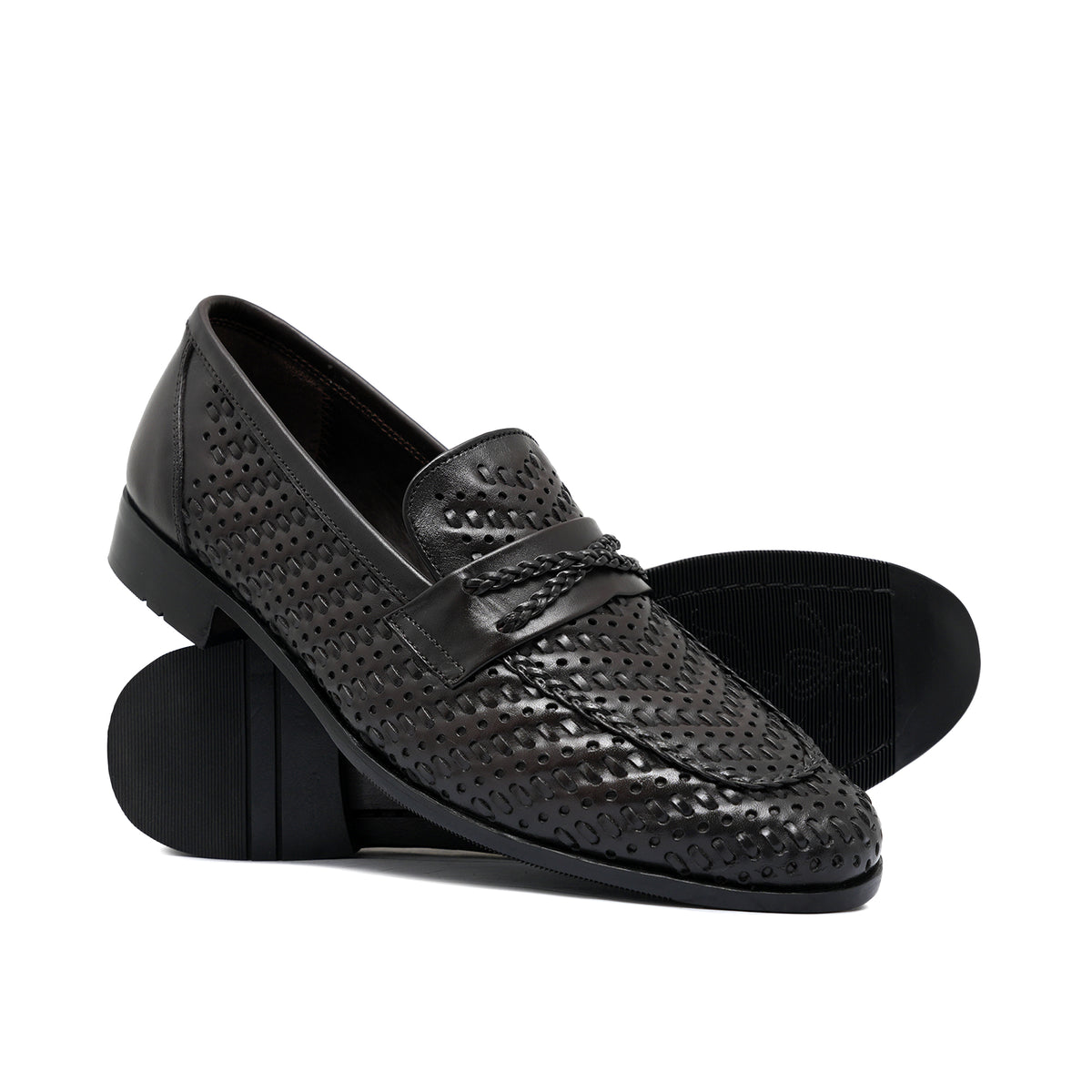 Brown Woven Style Shoe Pb05