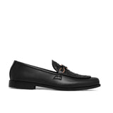 Black Woven Hook Buckle Shoes FZ41