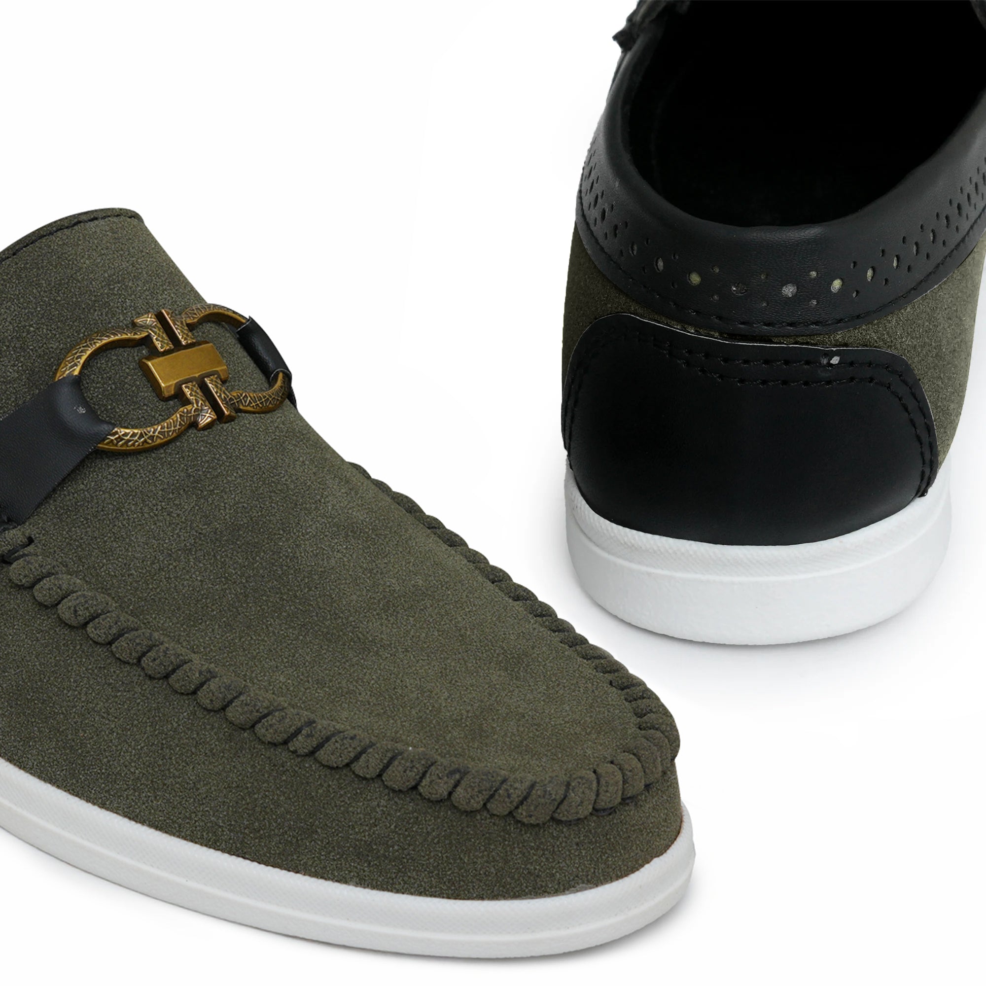Green Suede Shoe La08