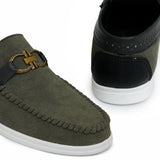 Green Suede Shoe La08