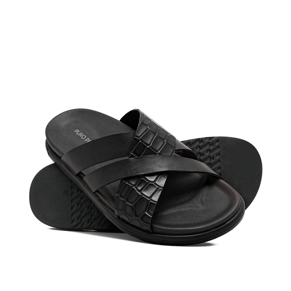 Black Strap Slipper SU06