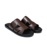 Brown Cross Slipper SA34