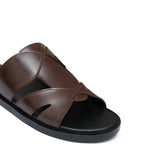 Brown Cross Slipper SA34