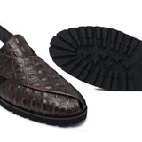 Brown Croc Sandal DJ08