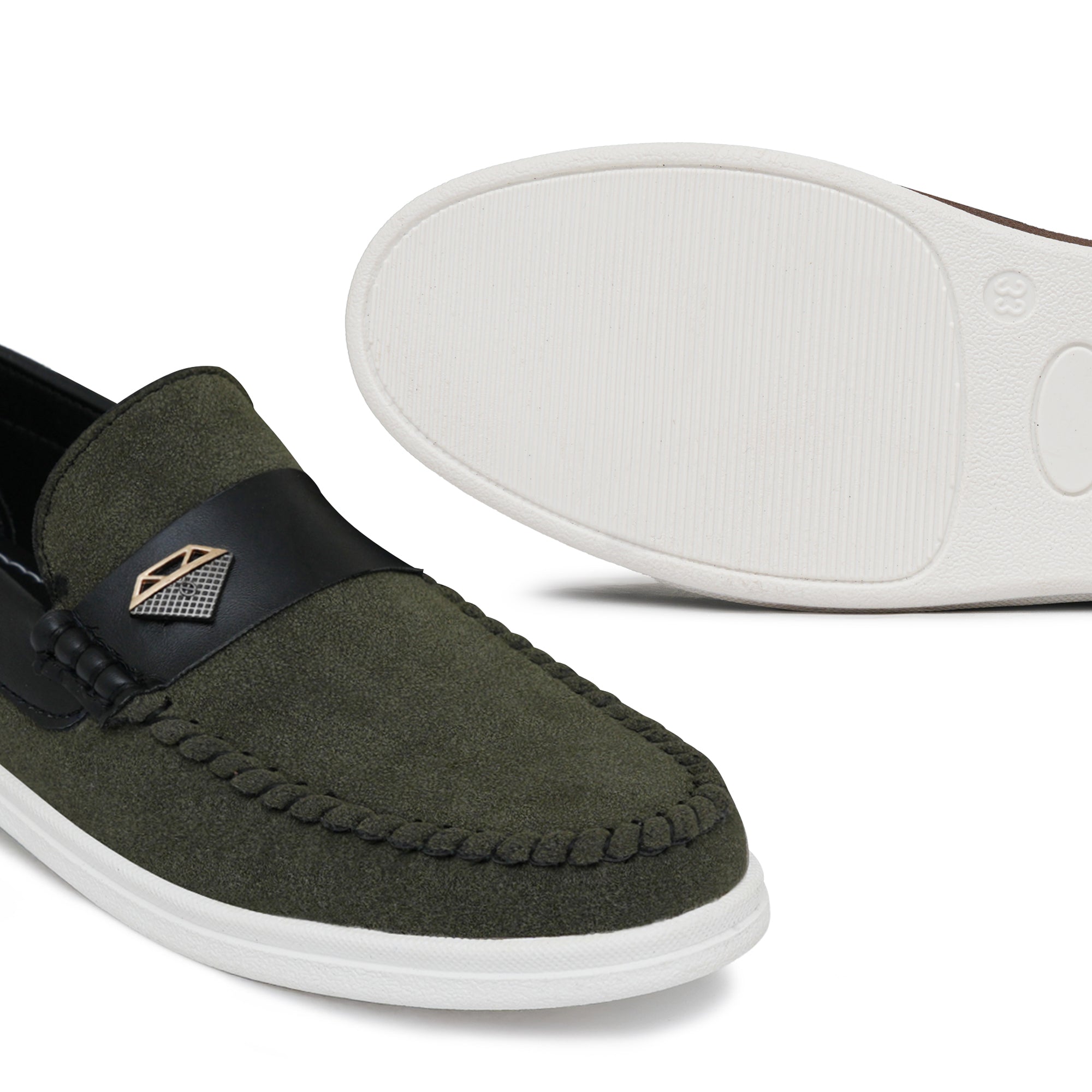 Kids' Green Suede Shoe Lak03
