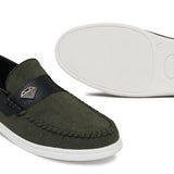 Kids' Green Suede Shoe Lak03