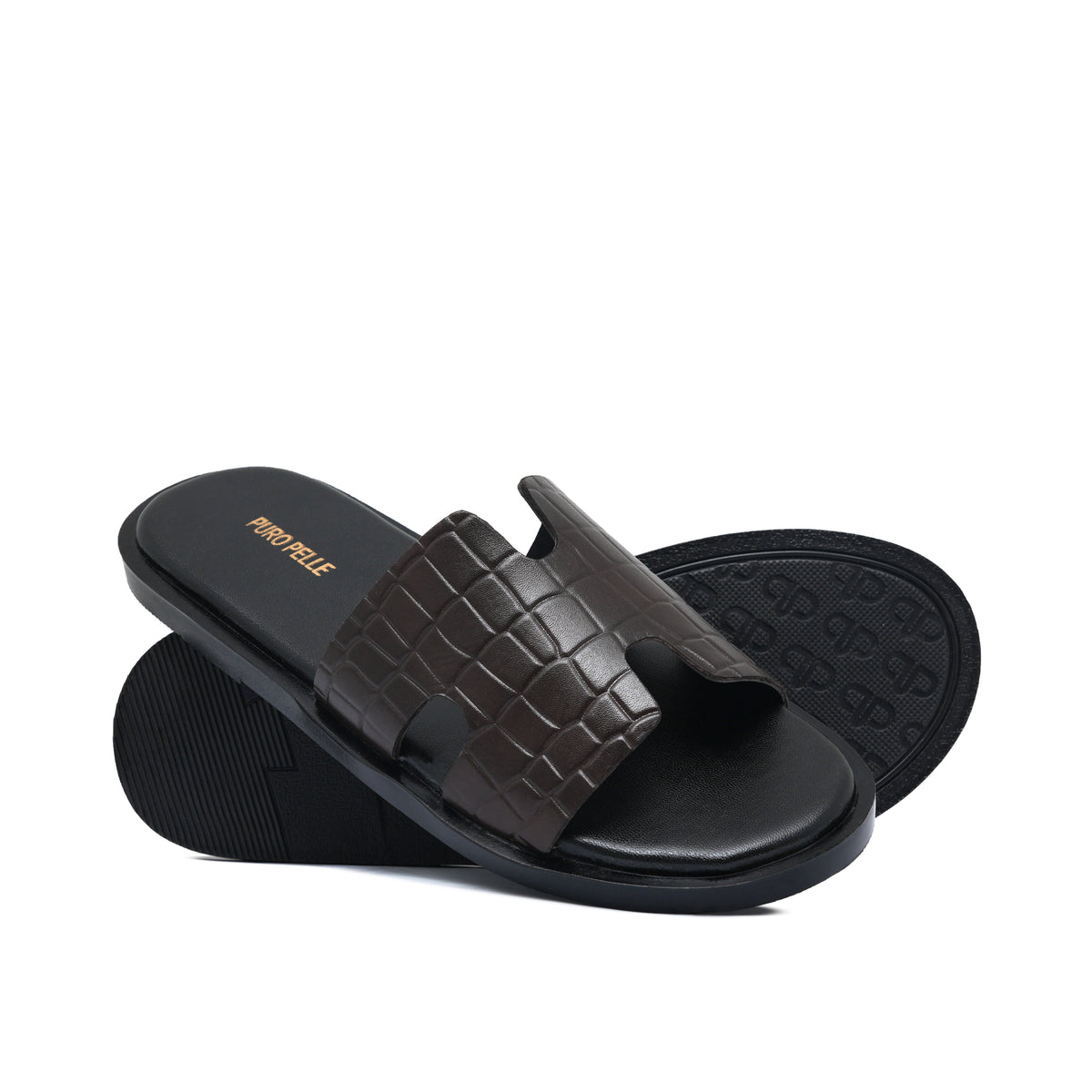 Burgundy Fancy Croc Slipper Sa99