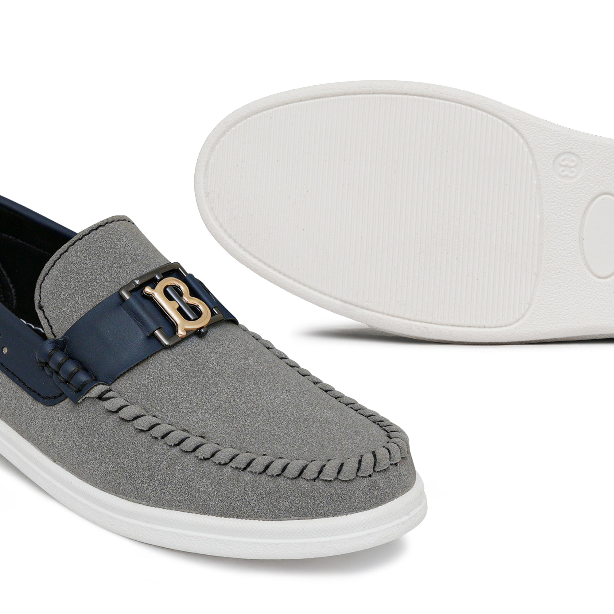 Kids'Grey Suede Shoe Lak01