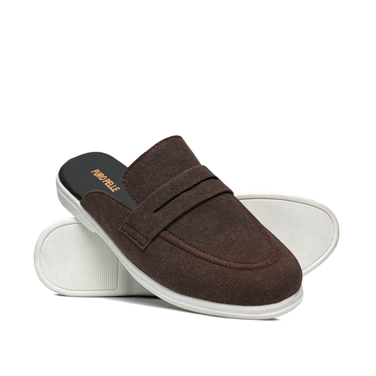 Choco Brown Suede Mule LZ02