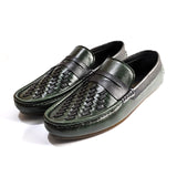 Men Green Woven Loafer SJD