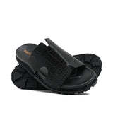 Black Croc Slipper SA156