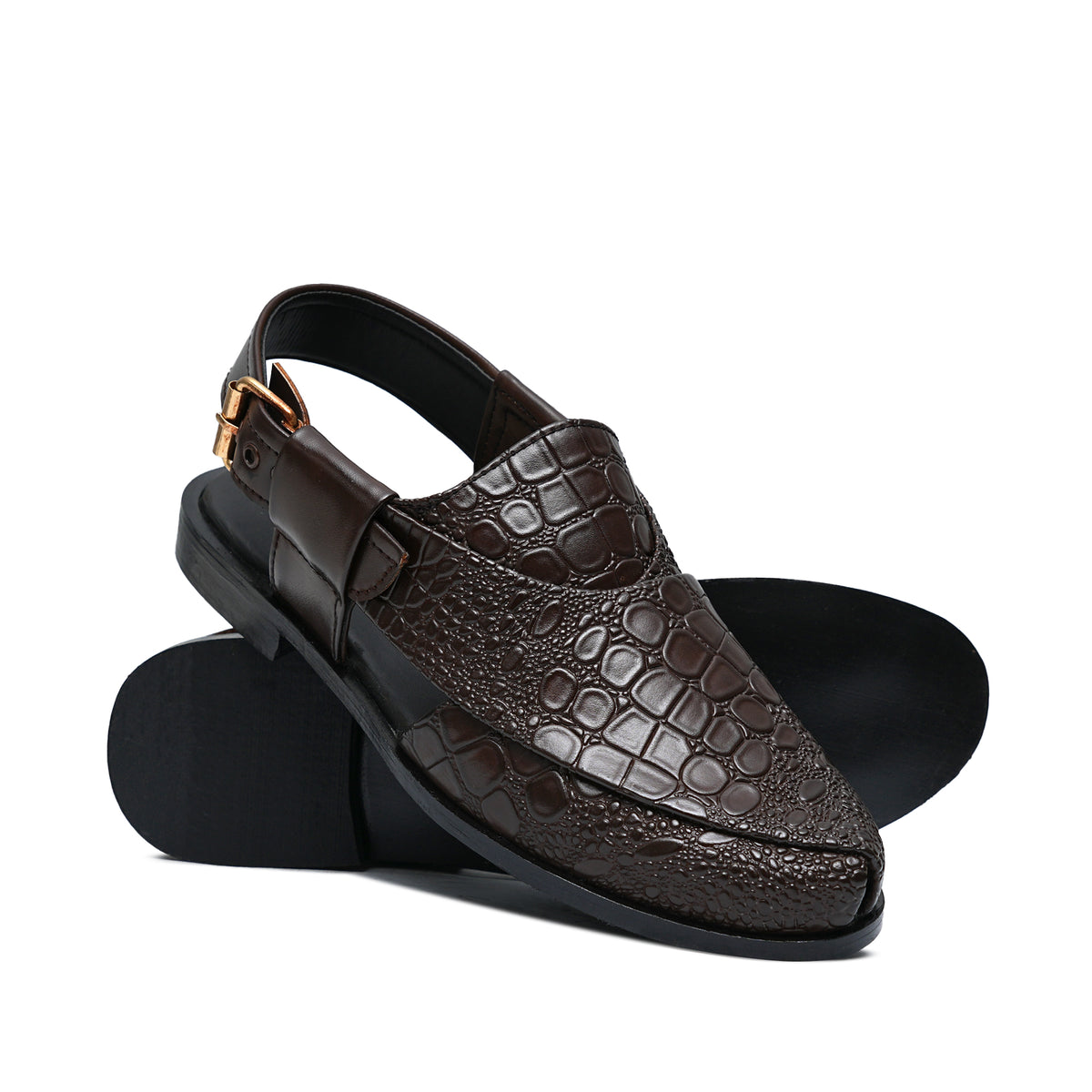 Dark Brown Peshawari Chappal DZ10