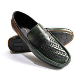 Men Green Woven Loafer SJD