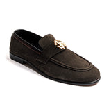 Men Formal Handmade Premium Suede Coffee Brown Shoe RSH