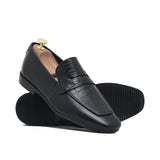Black Croc Embossed Shoe PH25