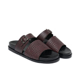 Brown Croc Slipper SA127