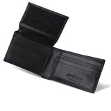 Men Black Leather Wallet BY39