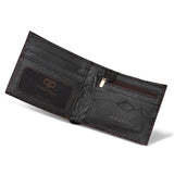 Men D-Brown Leather Wallet 597C