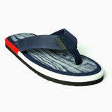 Men Slippers Flip Flop Comfortable Blue Textured