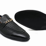 Black Leather Shoe PJ49