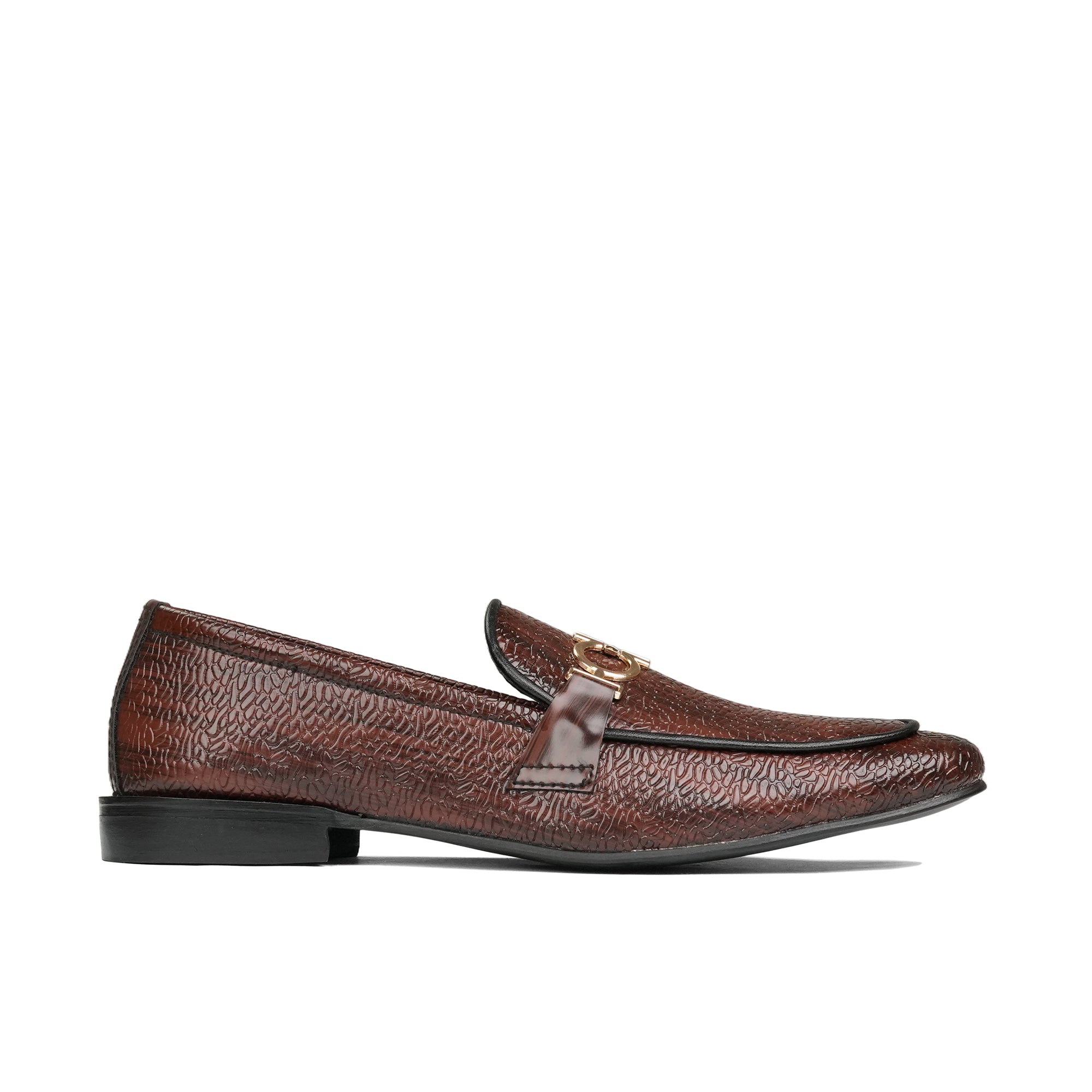 Brown Signature Buckle Shoe FZ17
