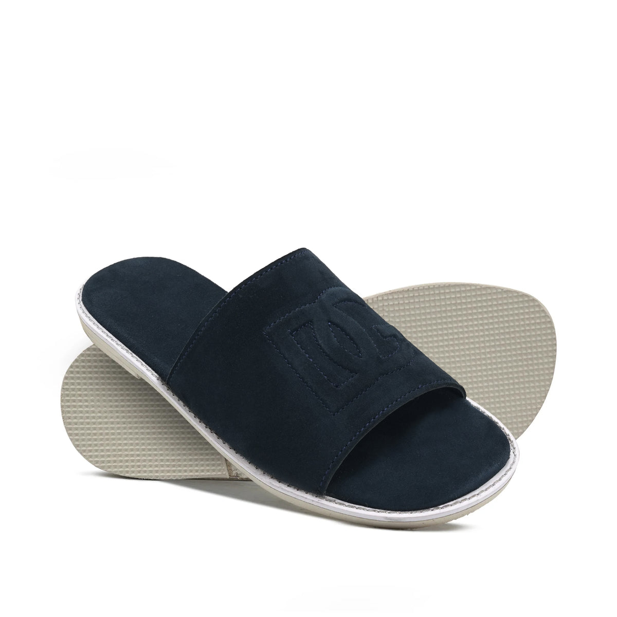 Imported Blue Suede Slipper SH02