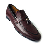 Men Formal Premium Brown Tassel Textured Logomix004