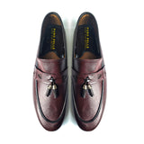 Men Formal Premium Brown Tassel Textured Logomix004