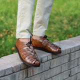 Men Sandal Pure Leather Handmade Python DZ42