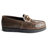 Men Formal High Sole Brown Boxed Pure Leather Shoe JAV03