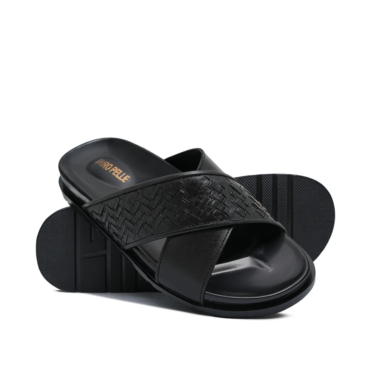 Black Cross Slipper SA157