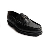 Men Formal High Sole Black Pure Patent Leather Shoe 00X7