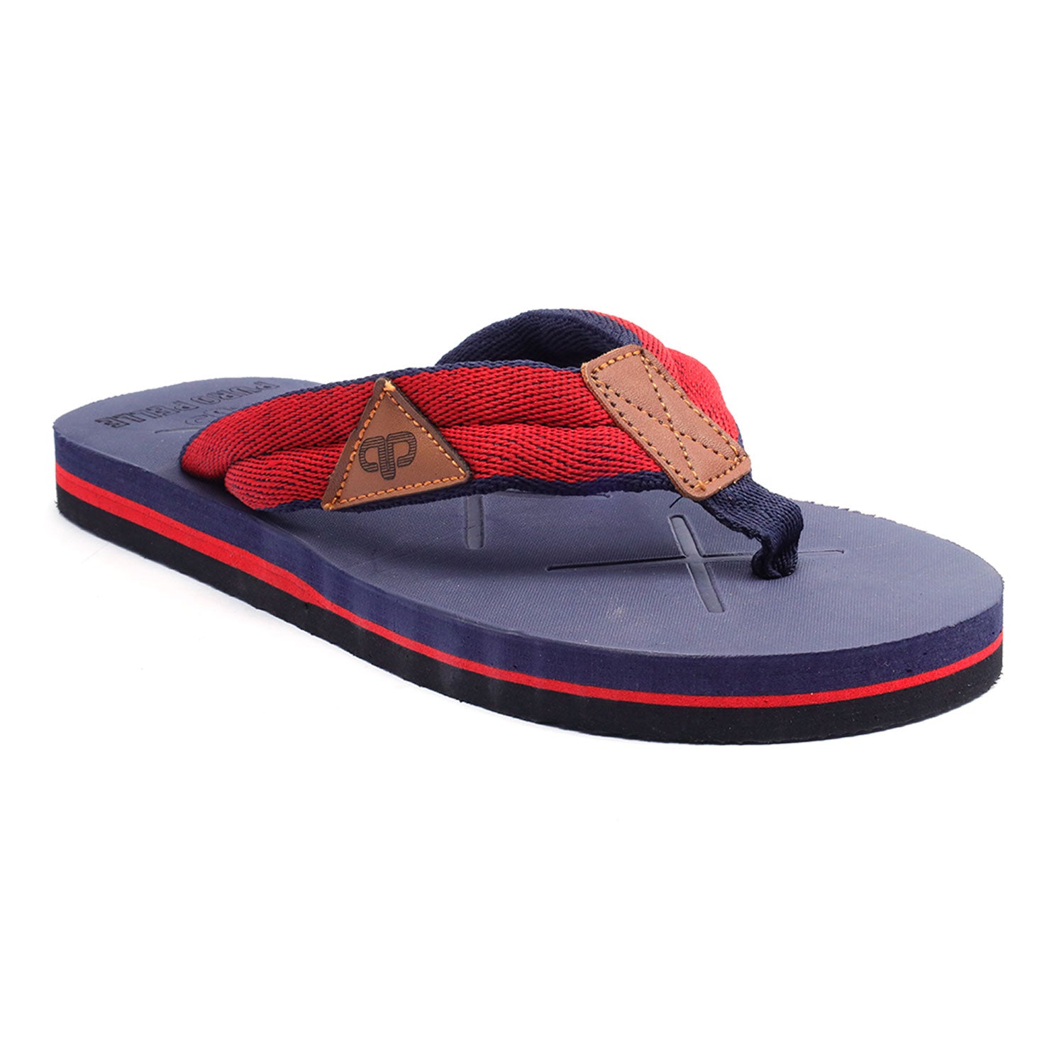 Men Slippers Flip Flop Comfortable Blue Red B1  8014
