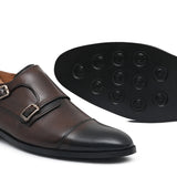 Brown Two Monk Shoe PH22