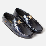 Men Blue Tone Croc Loafer 0045
