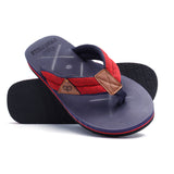 Men Slippers Flip Flop Comfortable Blue Red B1  8014