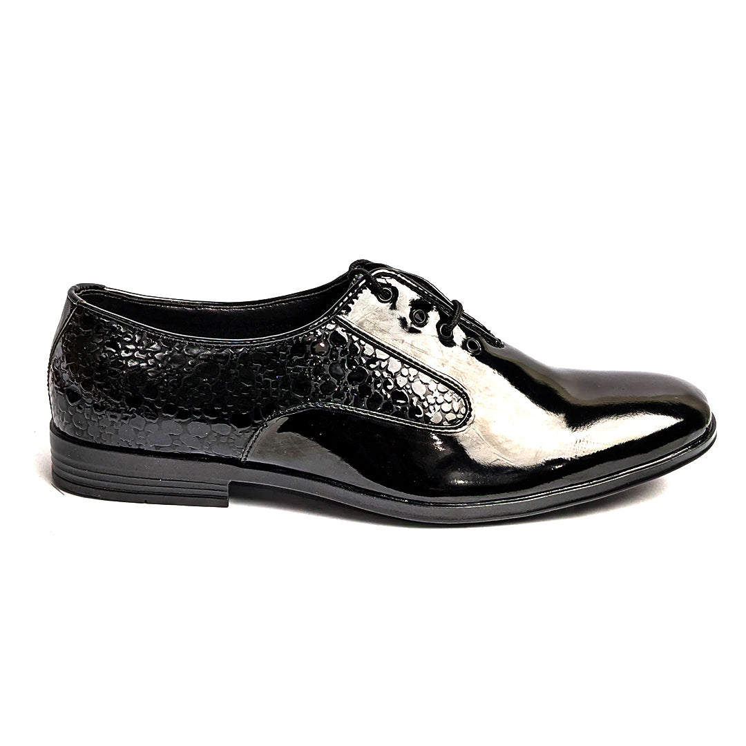 Black Patent Lace Shoe FJ08