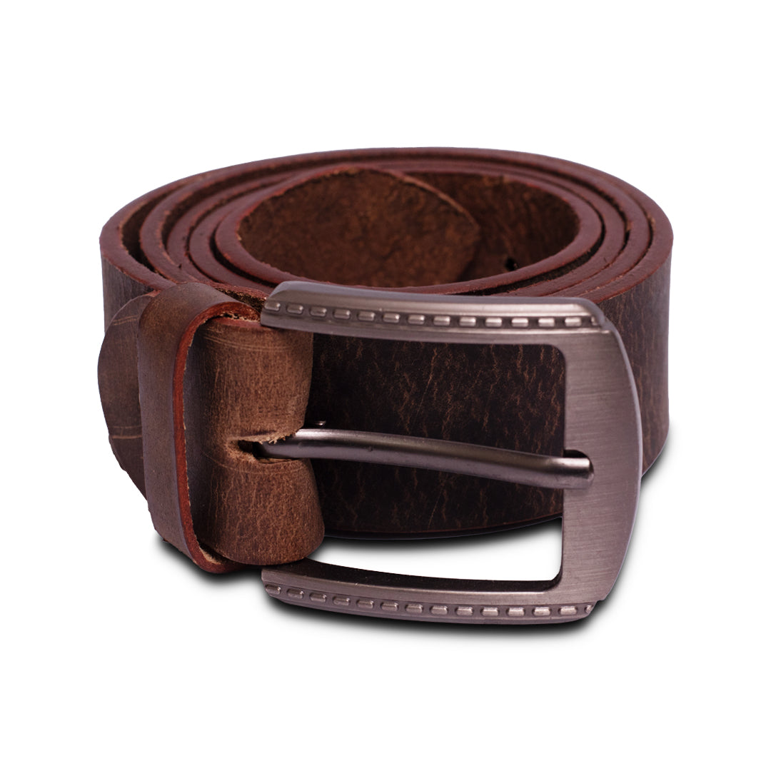 Premium Men Brown Leather Belt MUB 003